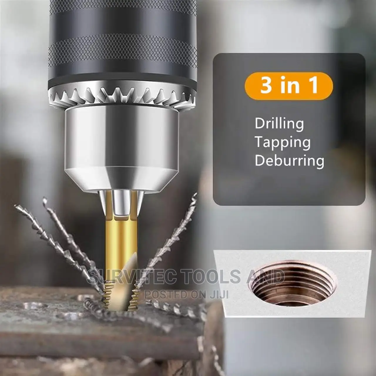 6pcs HSS Drill Tap Bits