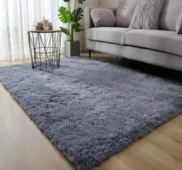 Grey Soft Fluffy Carpet 5*8