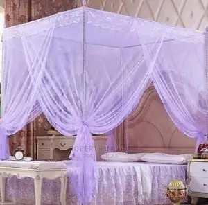 Purple 4 Stand Mosquito Net