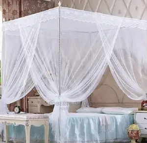White 4 Stand Mosquito Net