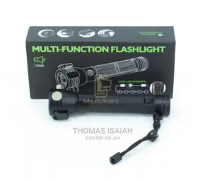 8 in 1 Multi Function Flash Light, USB, Solar Rechargeable,