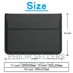 UK Slim Sleeve PU Leather Laptop Bag Stand Case