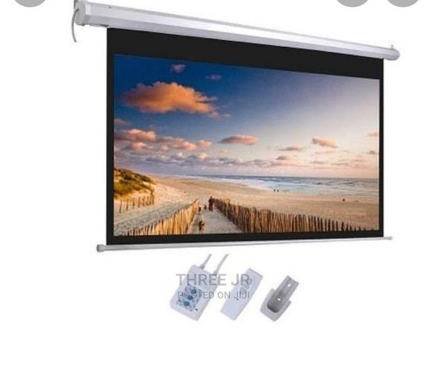 Electric Projection Screen in Stock - main view