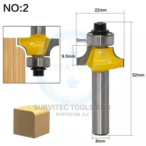 3pc Round Over Router Bits Set