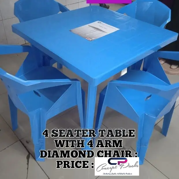 4 Chairs + Table Set.