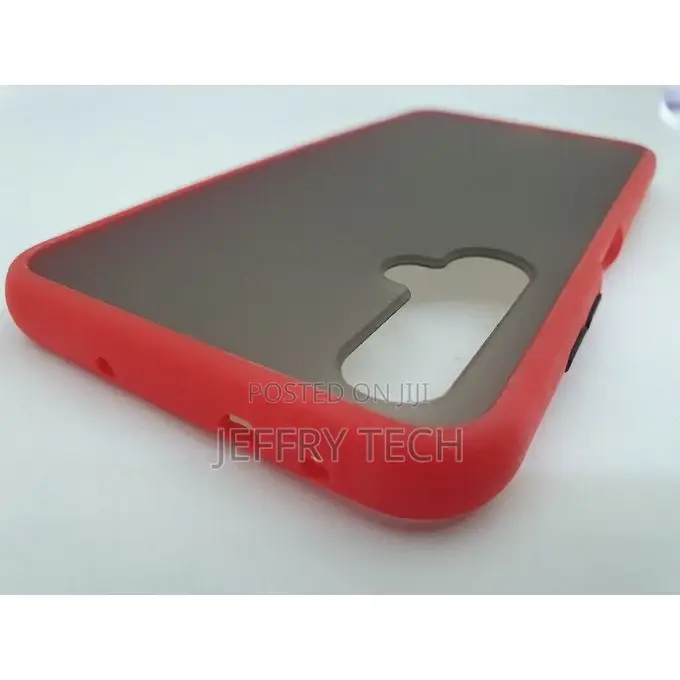 Huawei Nova 5t Slim Fit Silicone Cover With Soft Edges - Red