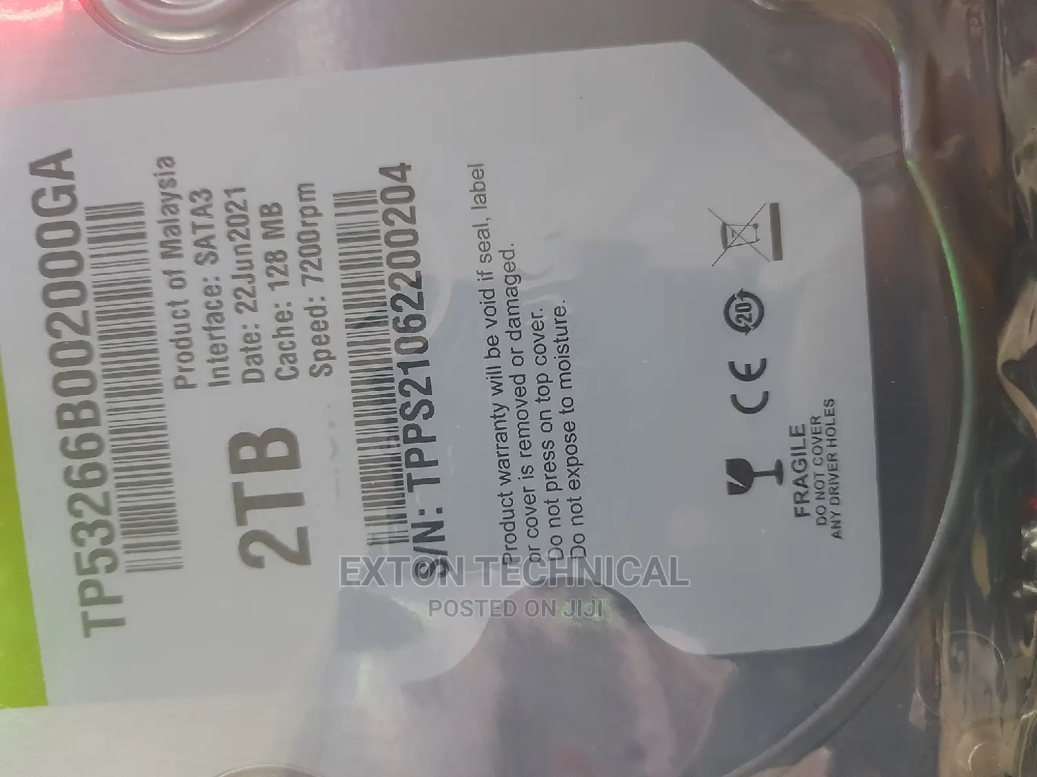 2tb Vivetronic Surveillance Harddrive