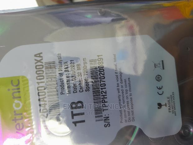 1tb Vivetronic Harddrive for Surveillance