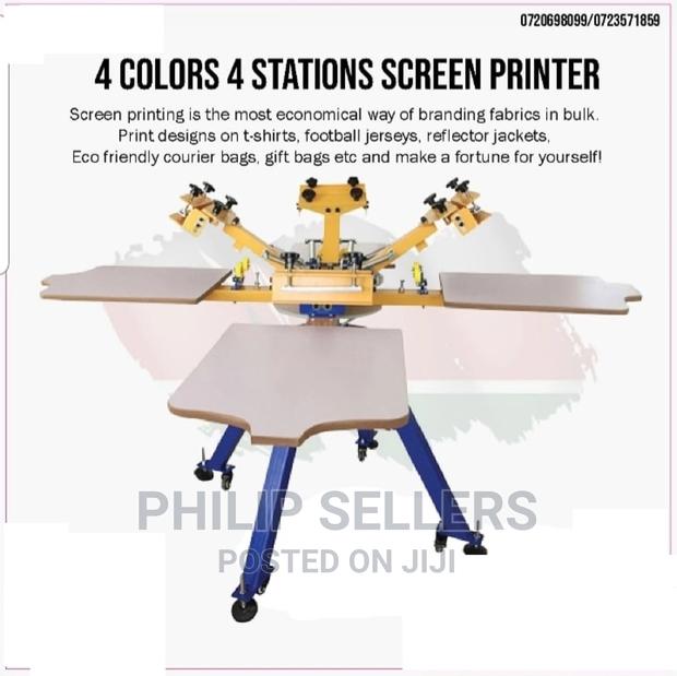 4 Color 4 Station Screen Printer - main view
