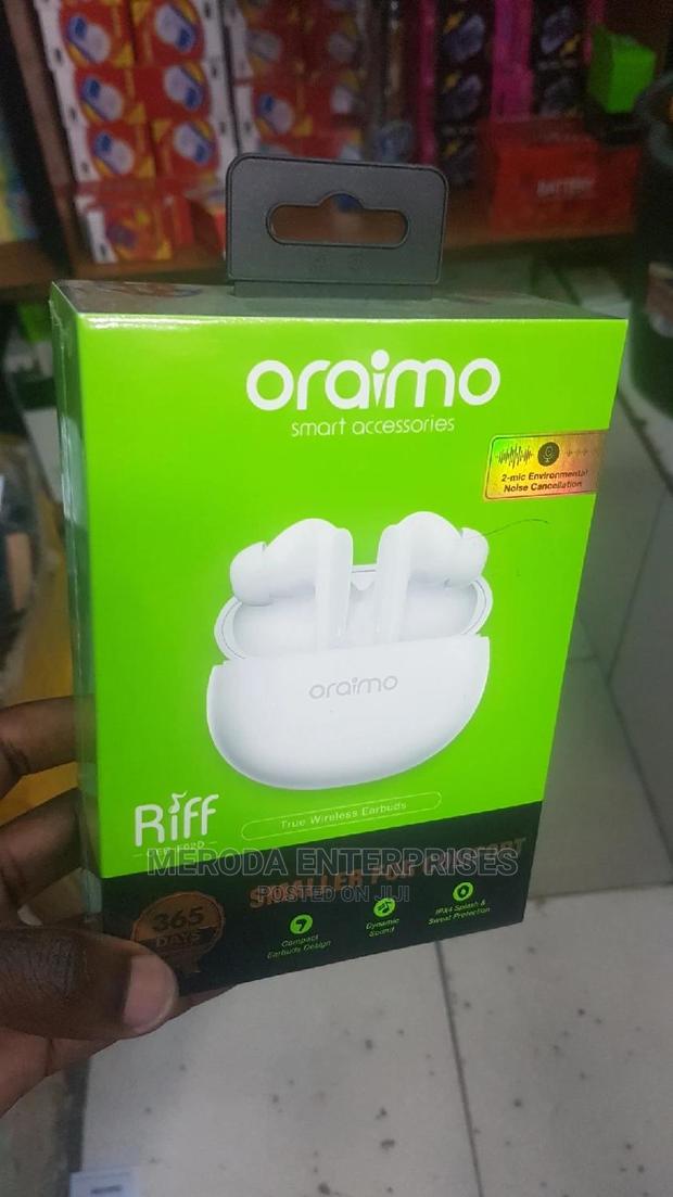 Oraimo Wireless Earpods White - thumbnail 3