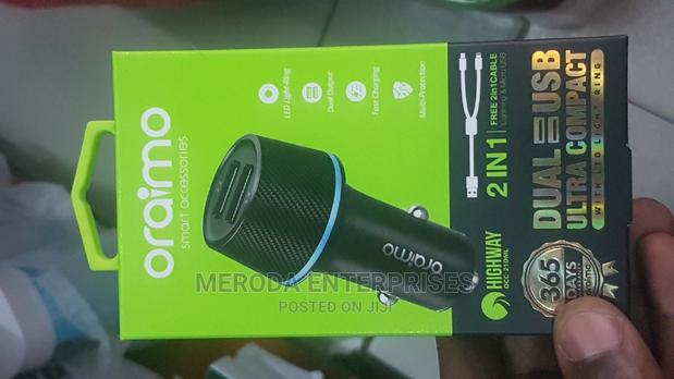 Dual Usb Oraimo Car Charger - thumbnail 5