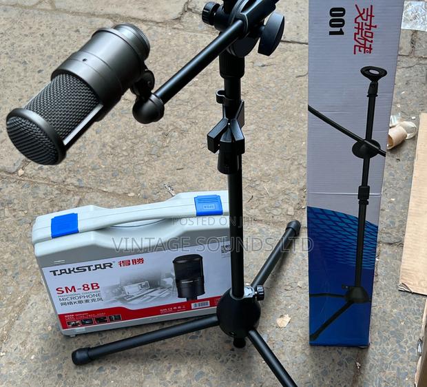 Takstar Sm 8B Condenser Microphone With a Stand - main view