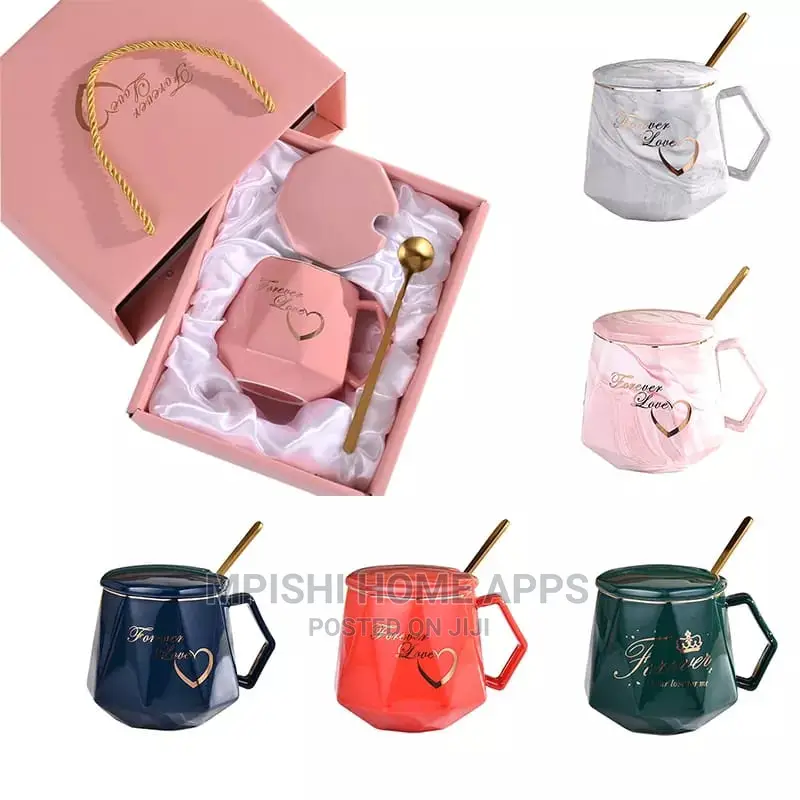 Diamond Shape Ceramic Mugs