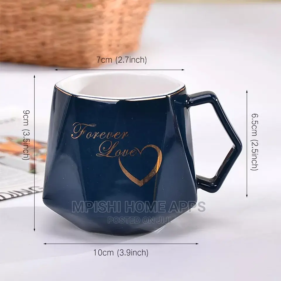 Diamond Shape Ceramic Mugs