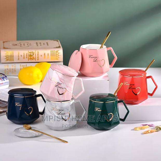 Diamond Shape Ceramic Mugs - thumbnail 2