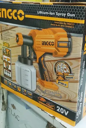 Rechargeable Ingco Spray Gun With Accessories