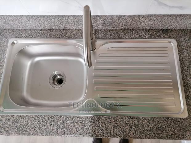 STAINLESS KITCHEN SINK(Single Bowl Single Drain) - main view