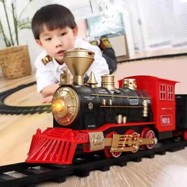 Electric Train Rail G Set Track Model Toy Baby Railway Light