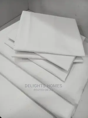 Plain White Bedsheet 7x8