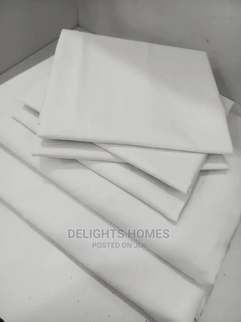 Plain White Bedsheet 7x8