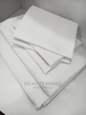 Plain White Bedsheet 7x8