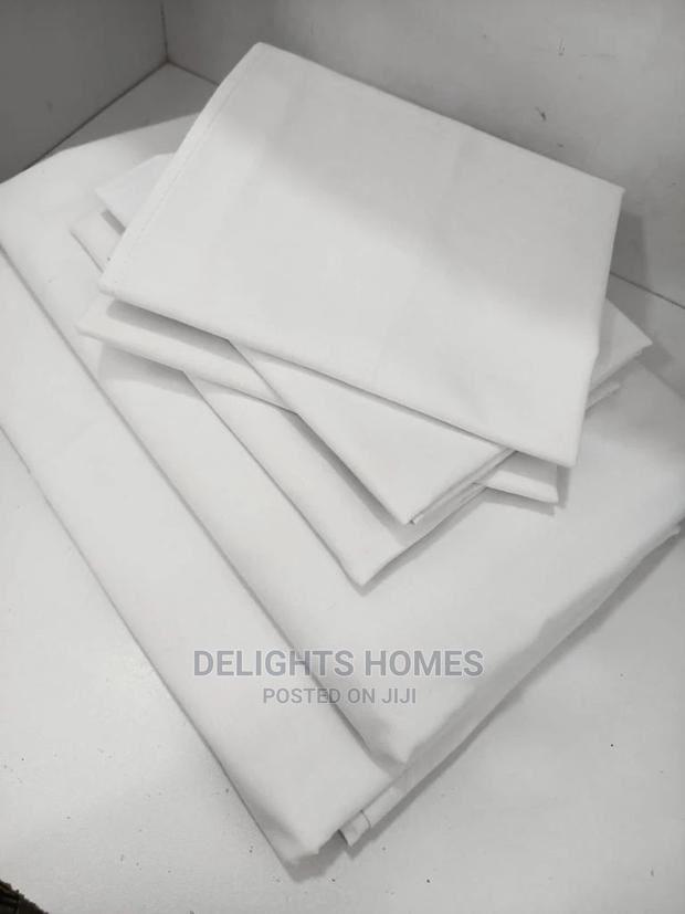 Plain White Bedsheet 7x8