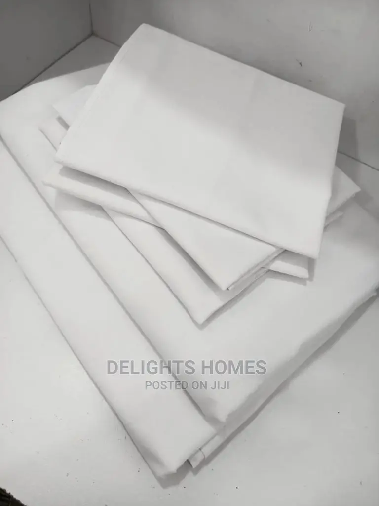 Plain White Bedsheet 7x8