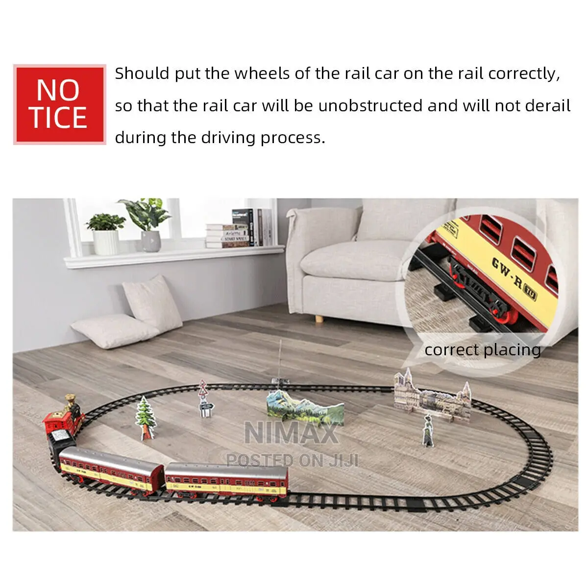 Electric Train Rail G Set Track Model Toy Baby Railway Light