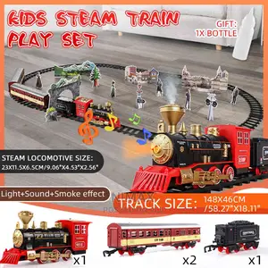 Electric Train Rail G Set Track Model Toy Baby Railway Light