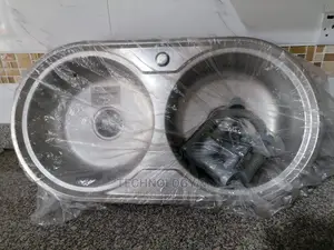 STAINLESS KITCHEN SINK( Circular Double Bowl Sink.)