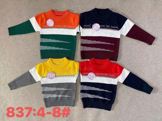 High Quality Warm Kids Unisex Turkey Sweater - thumbnail 3