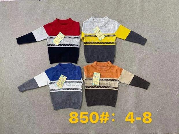 High Quality Warm Kids Unisex Turkey Sweater - thumbnail 6