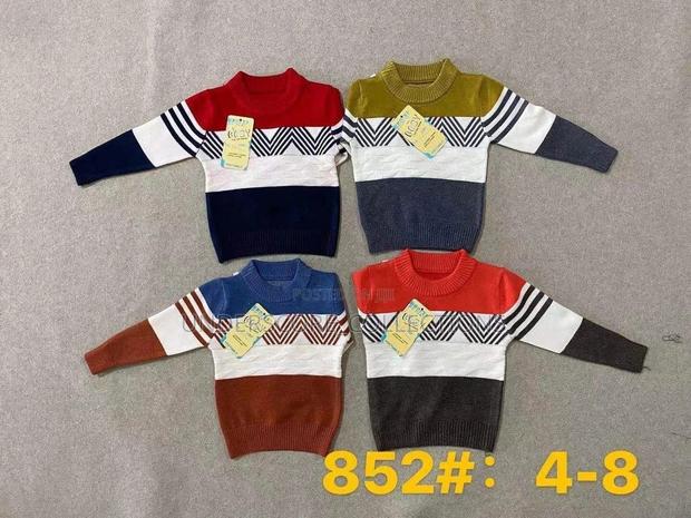 High Quality Warm Kids Unisex Turkey Sweater - thumbnail 4