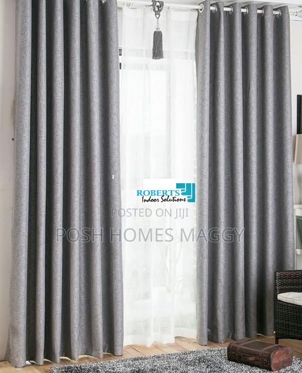 Grey Linen Curtains and Sheer - thumbnail 2