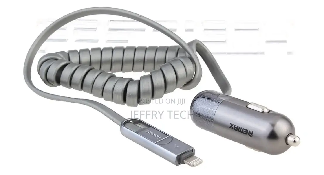 REMAX RCC103 2-In-1 Single USB Car Cigarette Lighter Charger