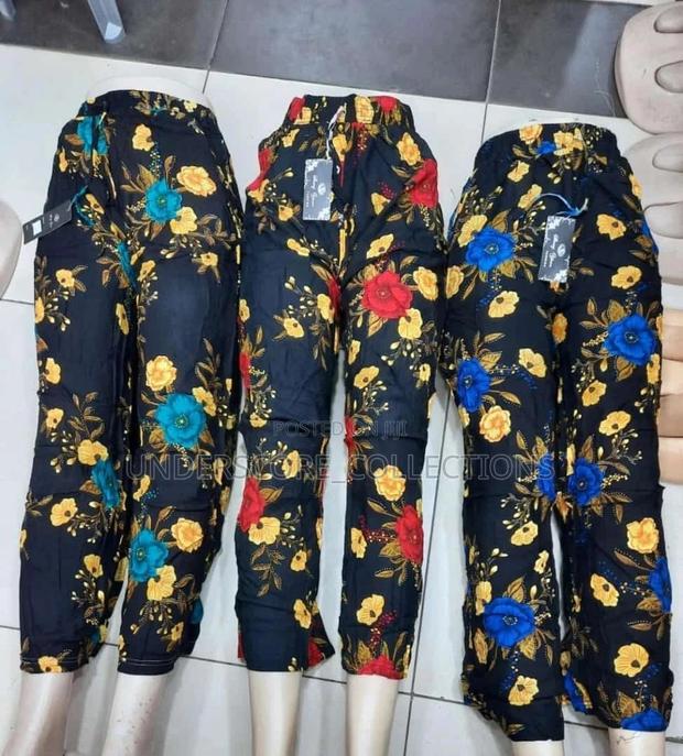 Ladies Floral Palazzo Pants - thumbnail 2