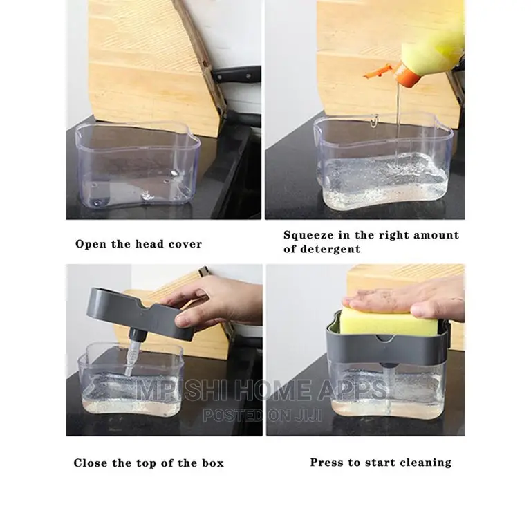 Soap Dispenser Pump With Sponge Holder