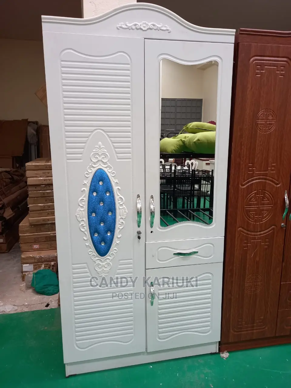 White 2 Door Wardrobe