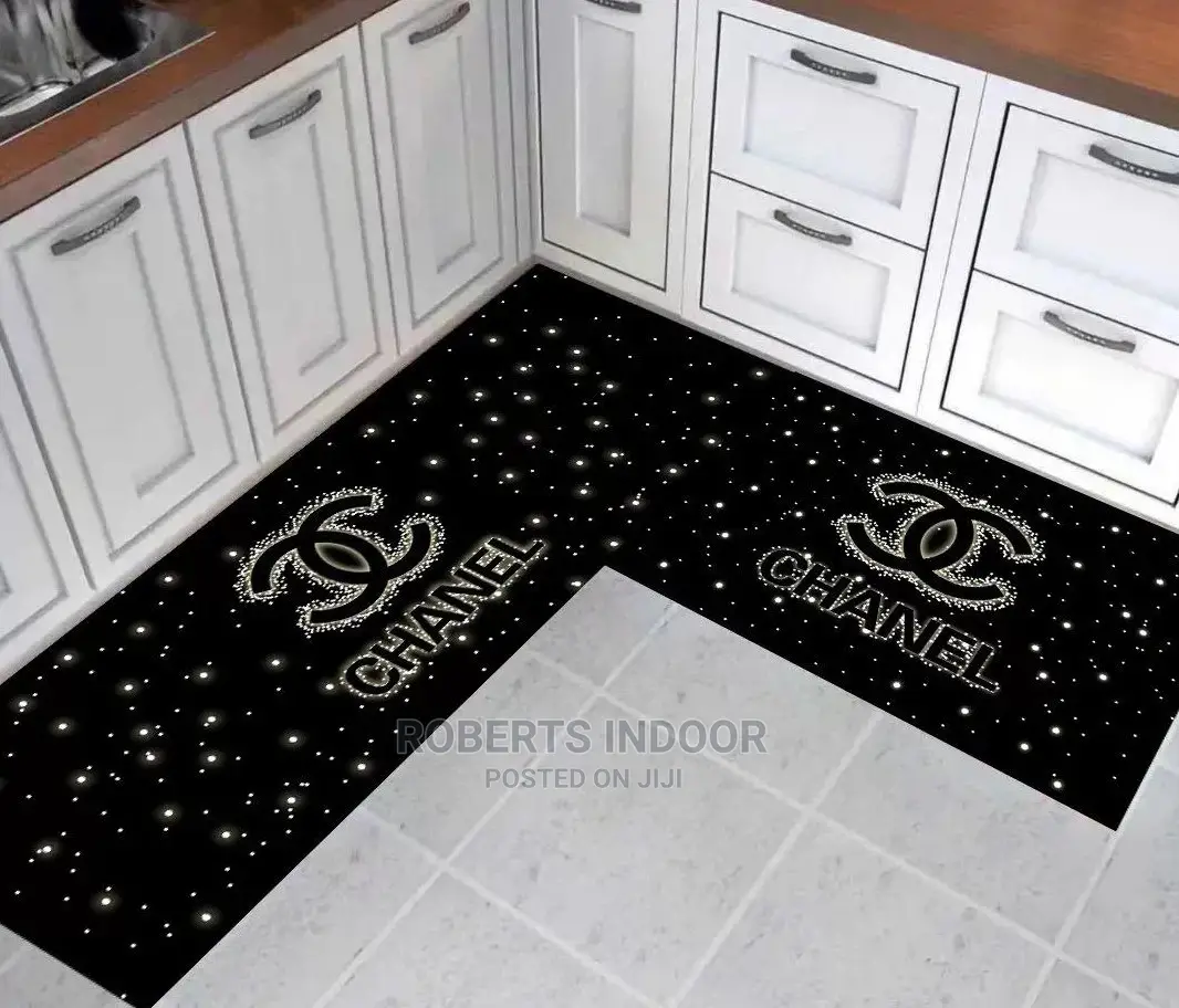 Black Kitchen Mat