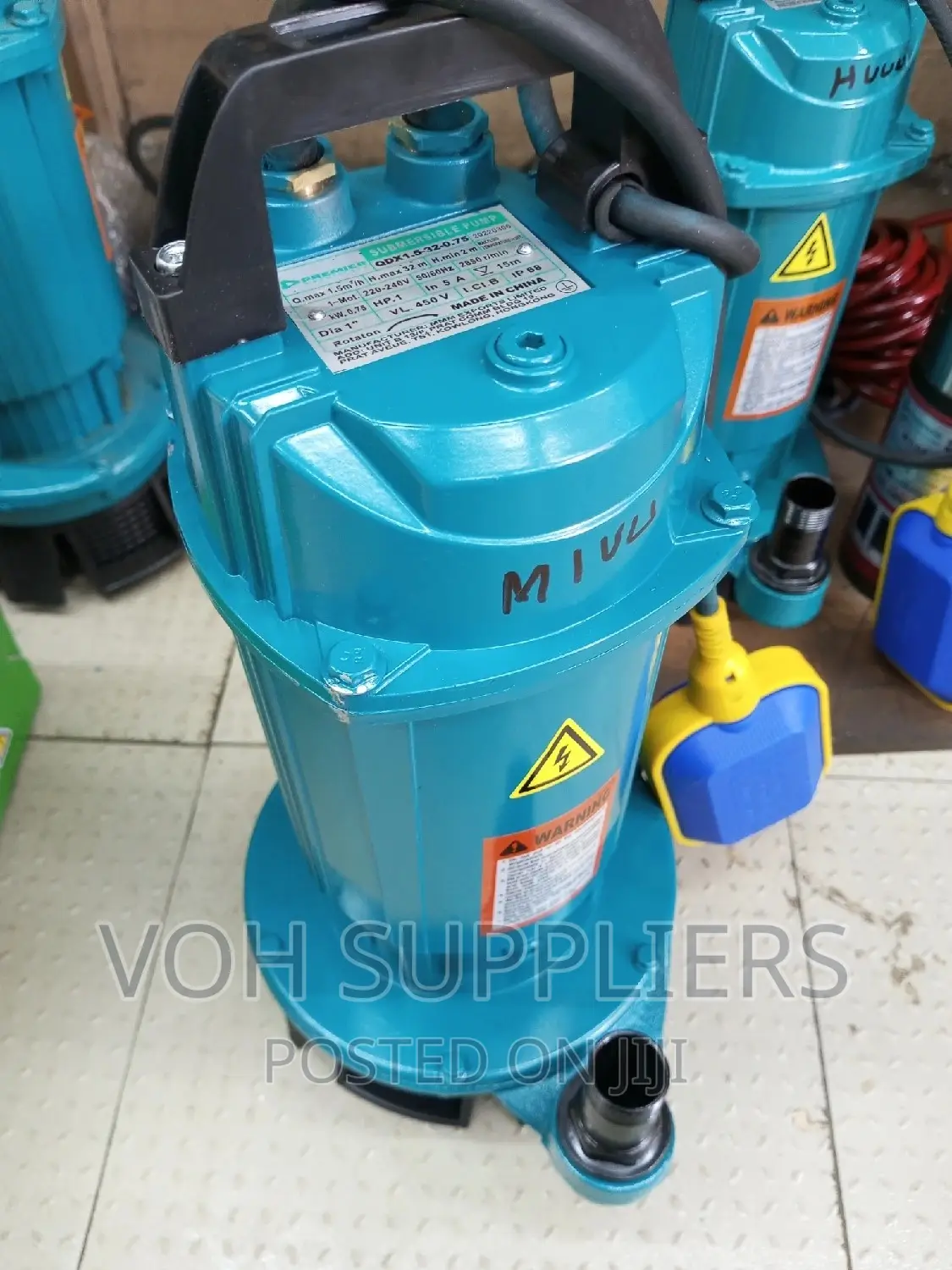Premium Submersible Water Pump 32m Head