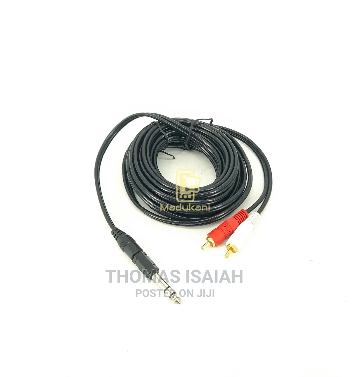 5m RCA to 3.5mm Jack Cable With 6.5mm Jack Adapter