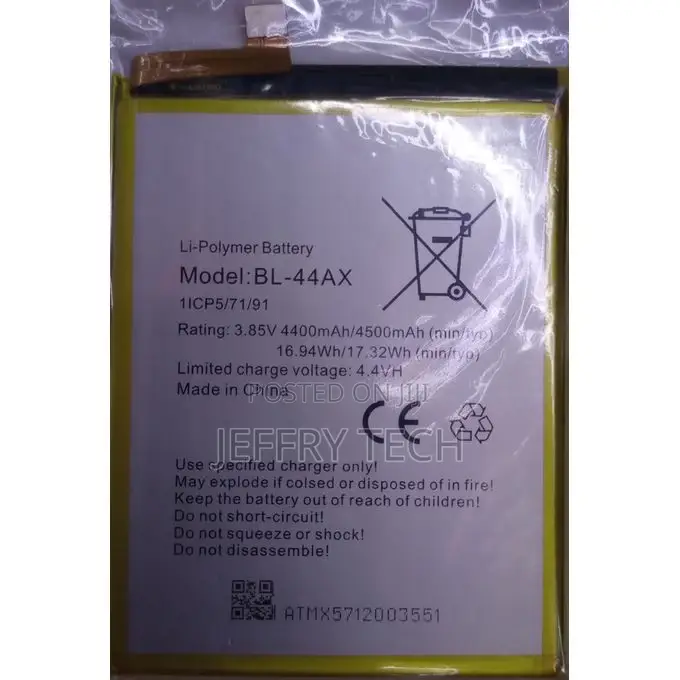 Infinix X571 Note 4 Pro Battery BL - 44AX - Silver