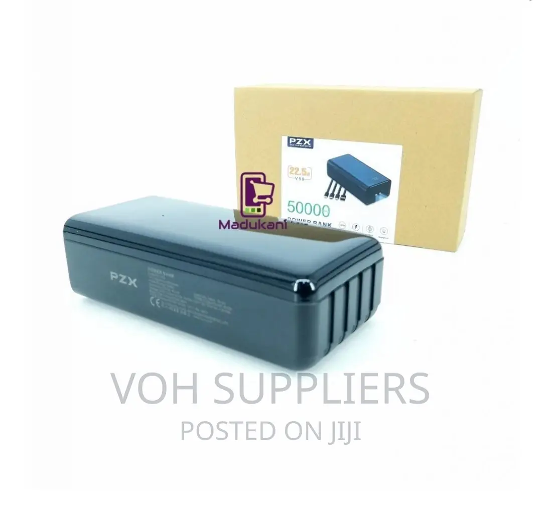 50000mah Power Bank 4 Cables 4 Inputs 7 High-Capacity
