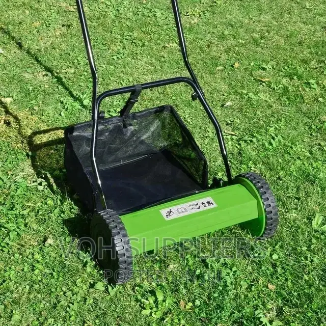 16" Walk Behind Hand Push Manual Lawn Mower