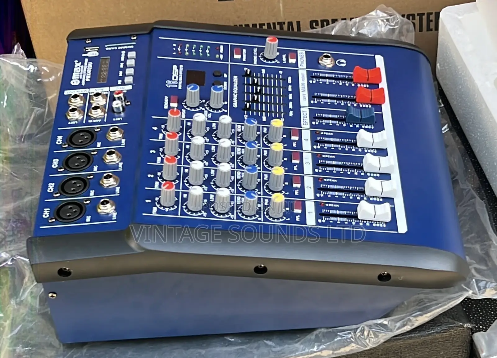Powered Mixer Max 4channel USB Bluetooth