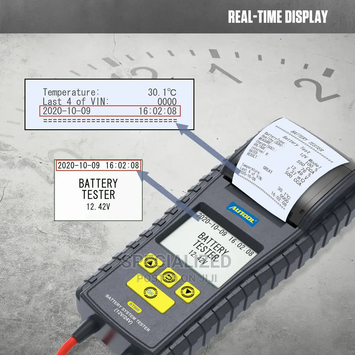 Vehicle Battery and Charging System Tester 12v 24v