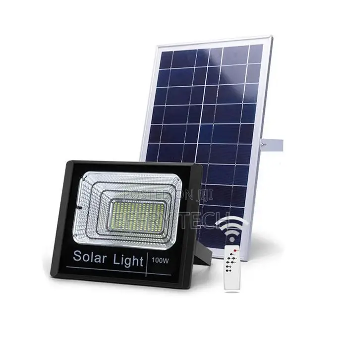 100W Super Bright Solar Flood Light With Remote