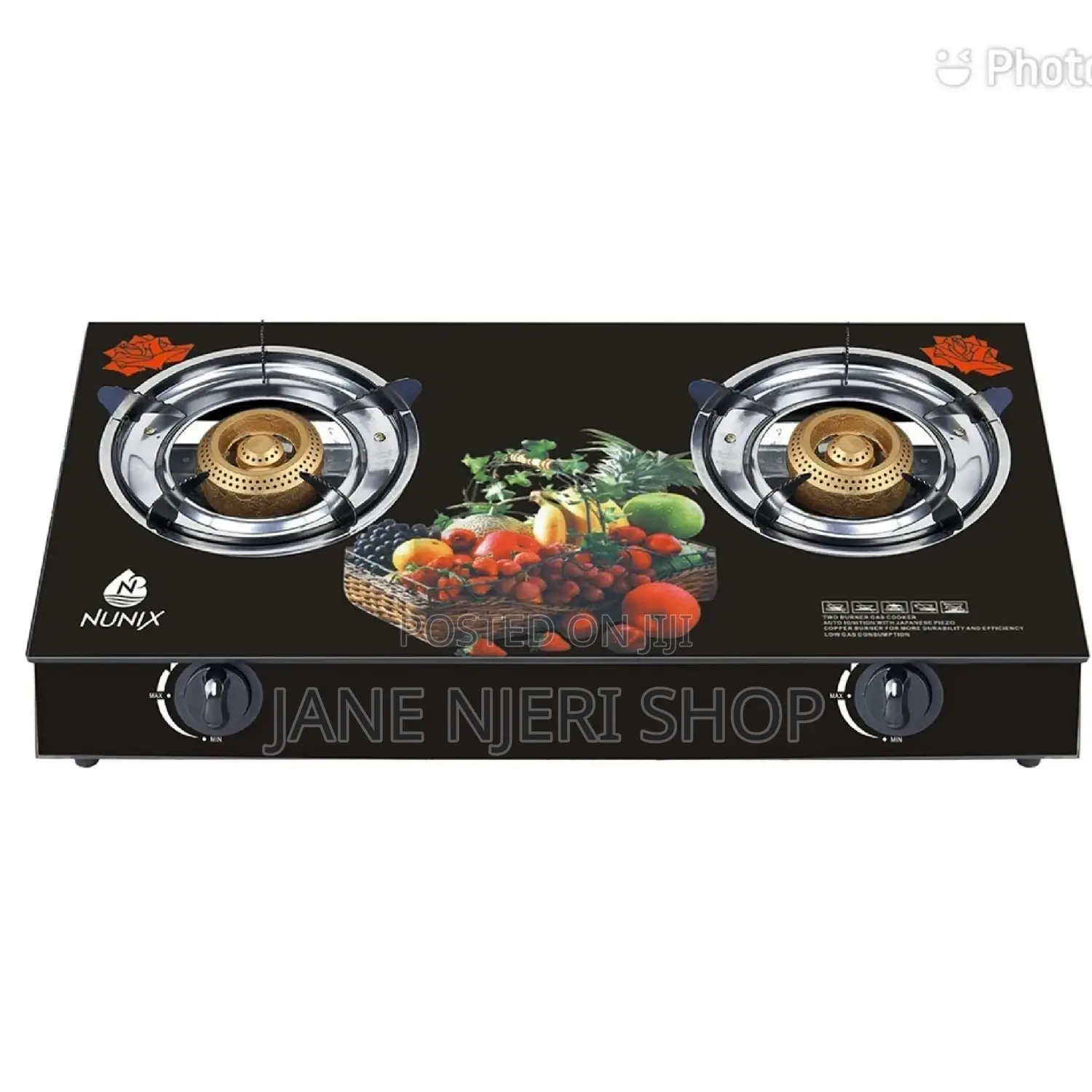 Black Black Simple Glasstop Cooker
