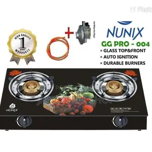 Complete Glasstop Cooker With Pipe and Regulator