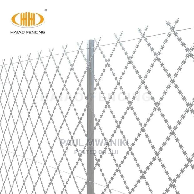 Welded Razor Wire Fence. - main view